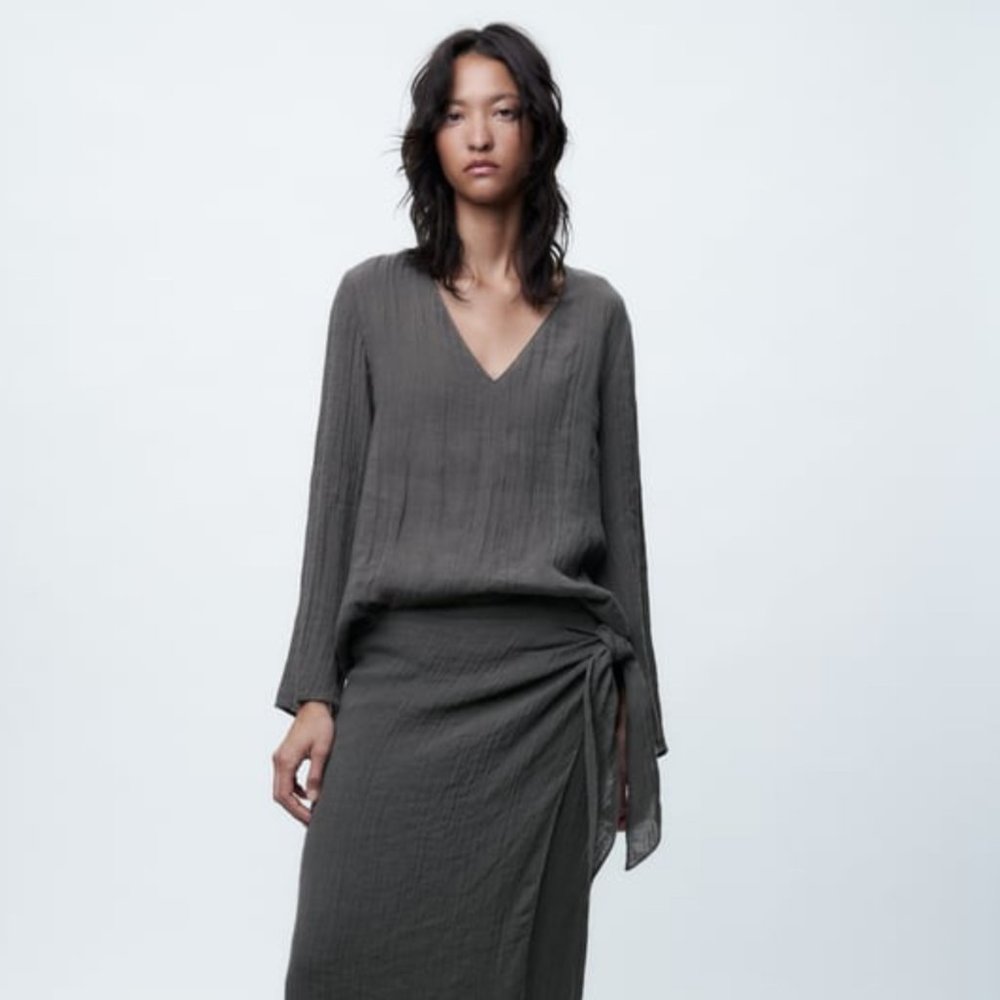 Zara Linen Blouse